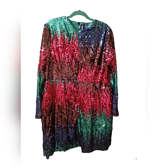 Southern Fried Chics. Sequin dress! GORG colors! Size XXL - Picture 2 of 6